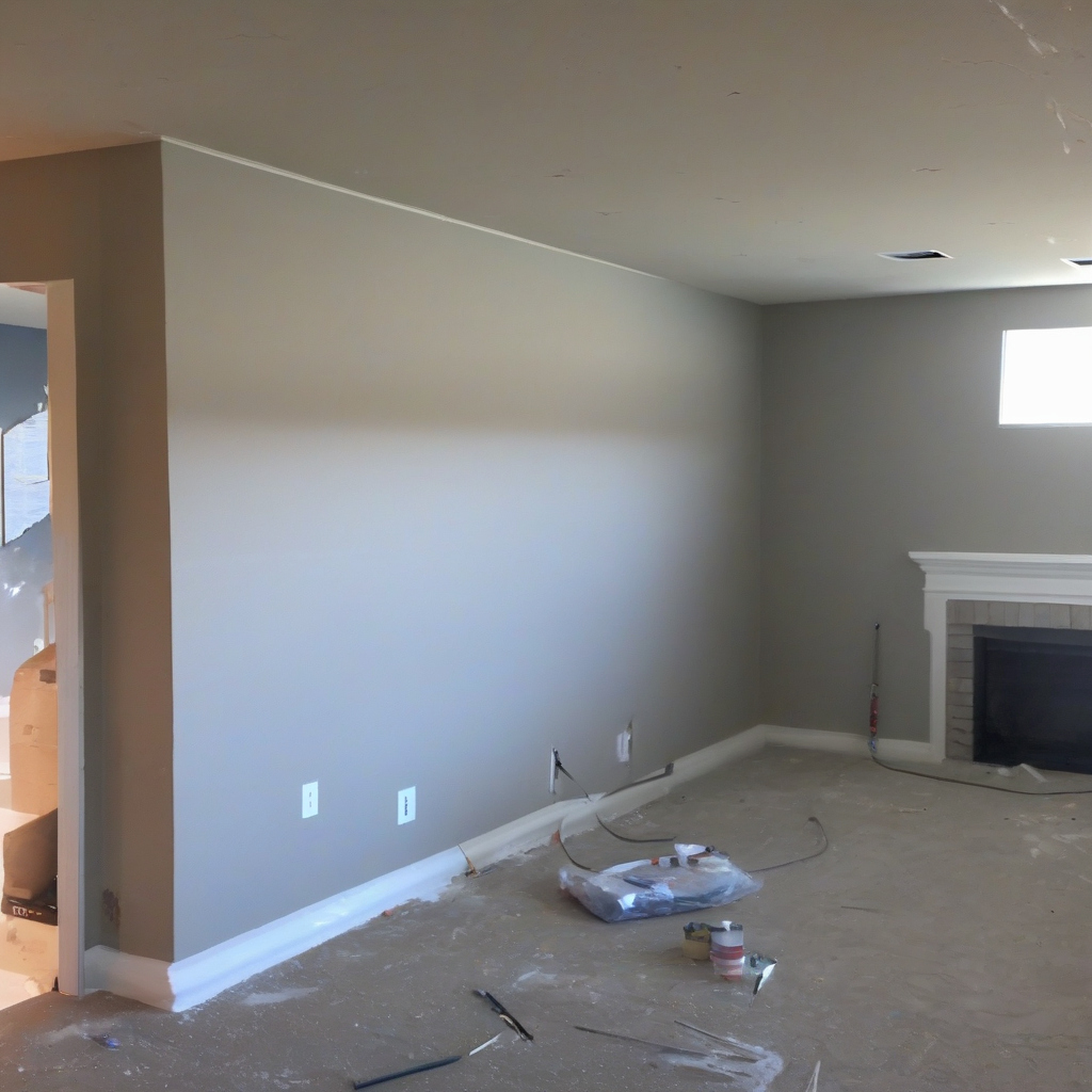 Drywall repainting